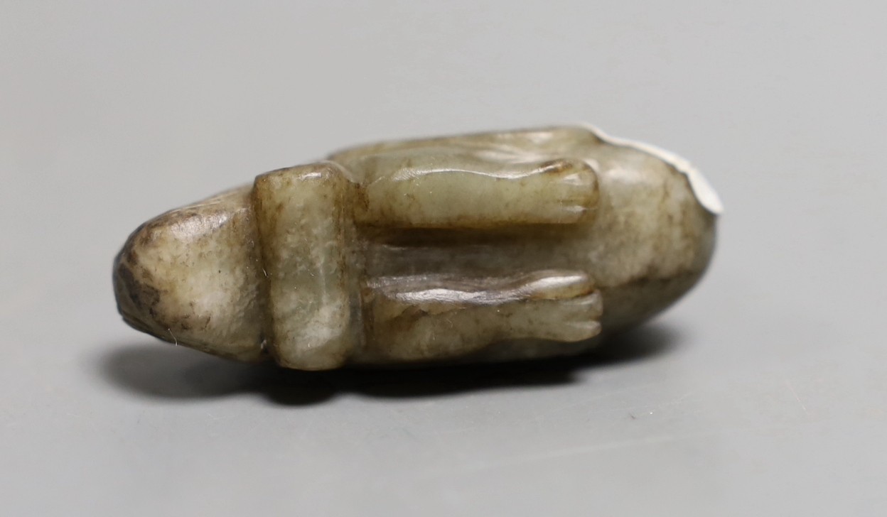 A Chinese Song style jade of a Beijing duck